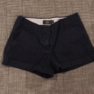 Navy chino shorts